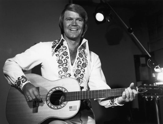 Actor Singer Guitarist Tv Show Host Glen Campbell Picture Keychain Print