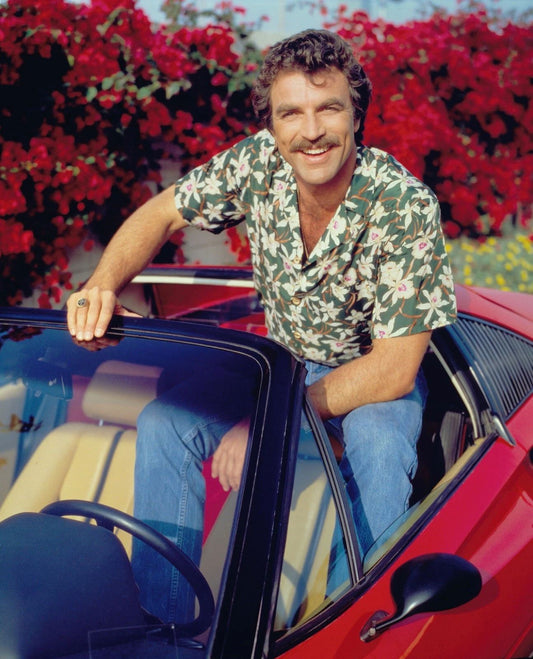 Actor Tom Selleck Tv Show Magnum P.I. Publicity Picture Keychain Keychain