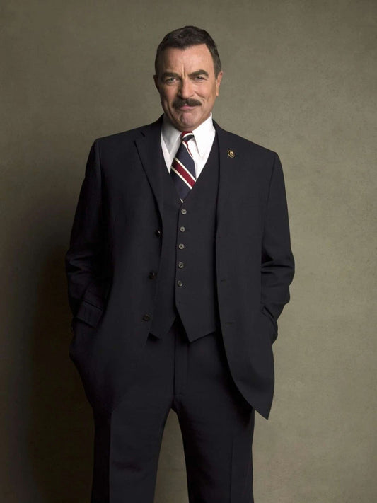 Actor Tom Selleck In Blue Bloods Tv Series Publicity Picture Keychain Keychain