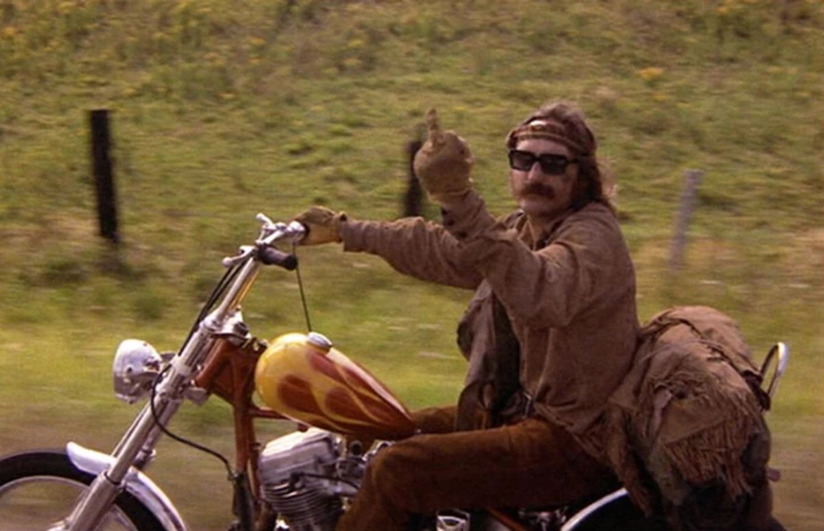 Actors Dennis Hopper Classic Movie Easy Rider Picture Keychain Print