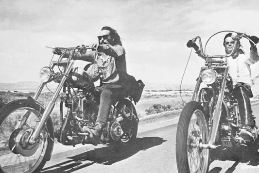 Actors Dennis Hopper & Peter Fonda Movie Easy Rider Picture Keychain Print 8 X 10