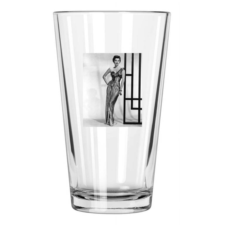 Actress Ava Gardner Photo Celebrity Hollywood Pint Beer Drinking Glass