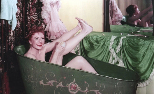 Actress Amanda Blake In Bathtub Publicity Picture Keychain Print