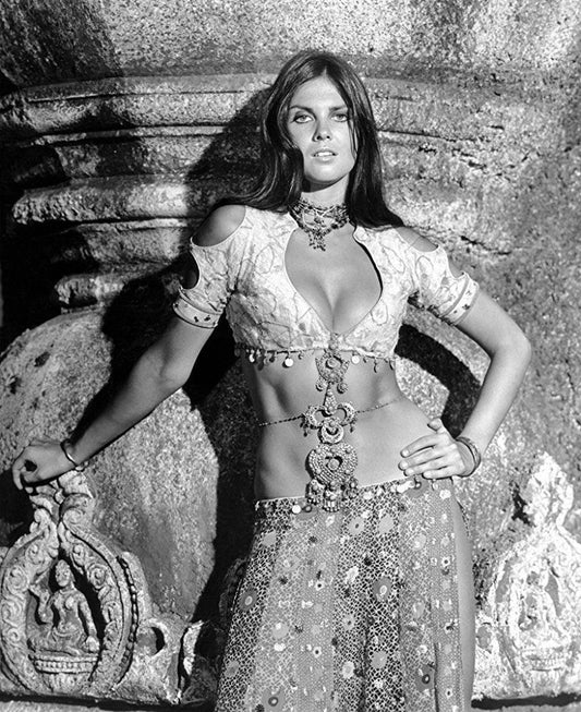 Actress Caroline Munro Publicity Portrait Picture Keychain Print