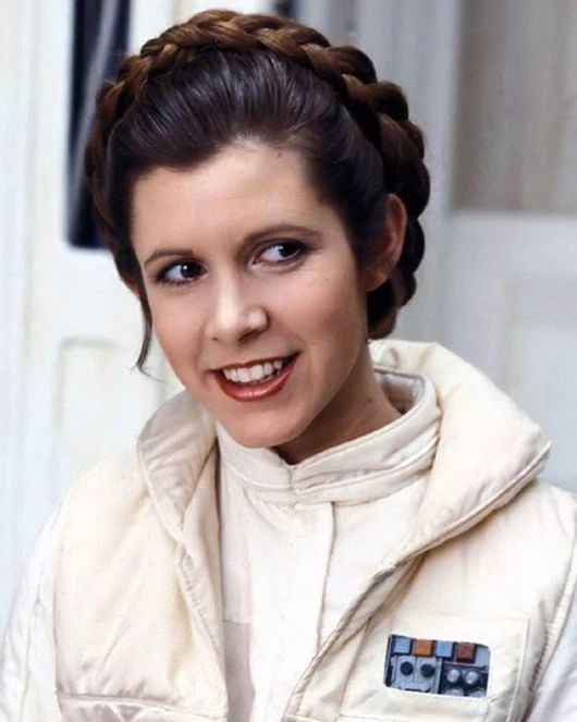 Actress Carrie Fisher Glossy Keychain Princess Leia Print Star Wars Movie