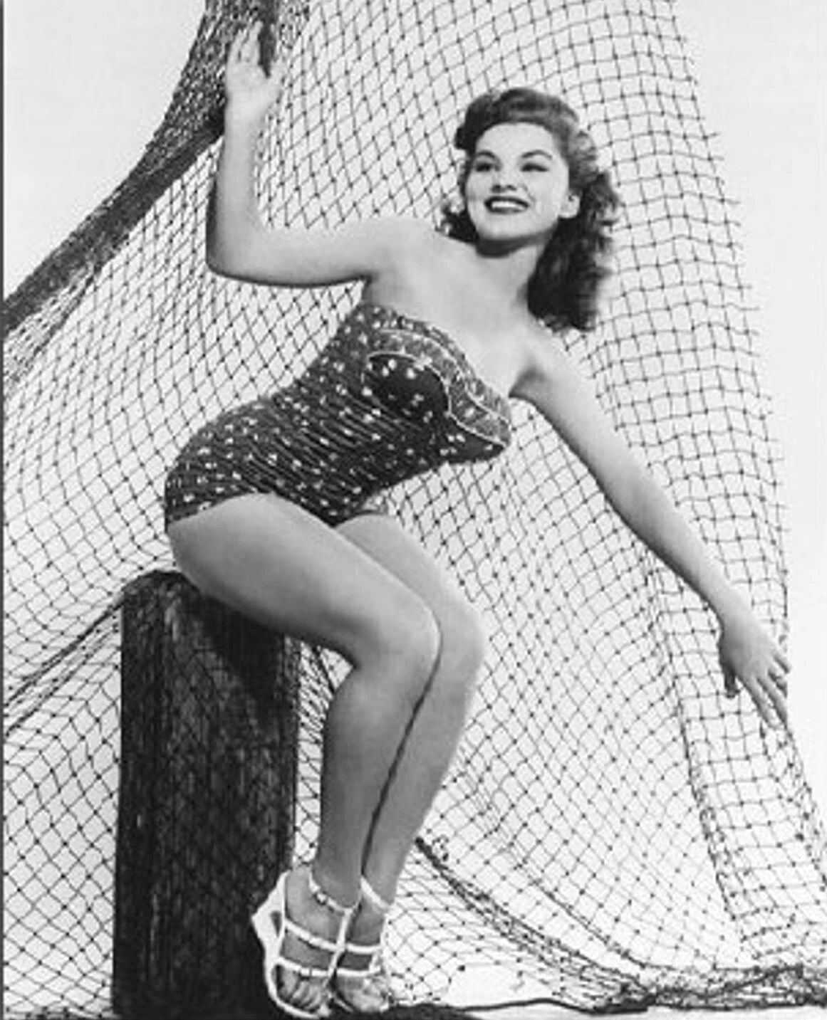 Actress Debra Paget Classic Pin Up Picture Publicity Keychain