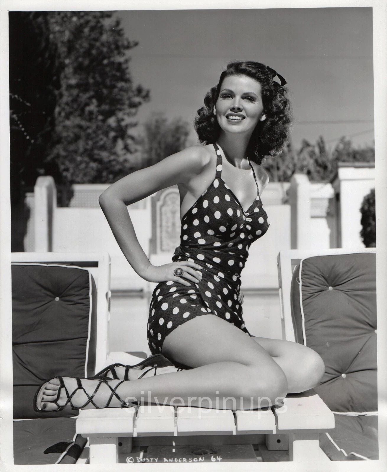 Actress Dusty Anderson Classic Pin Up Picture Keychain Keychain Print