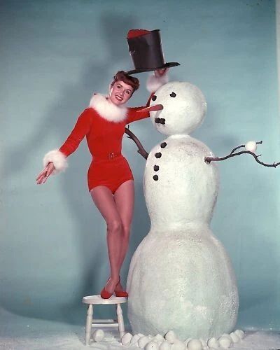 Actress Debbie Reynolds Christmas Holiday Keychain Picture Keychain Print