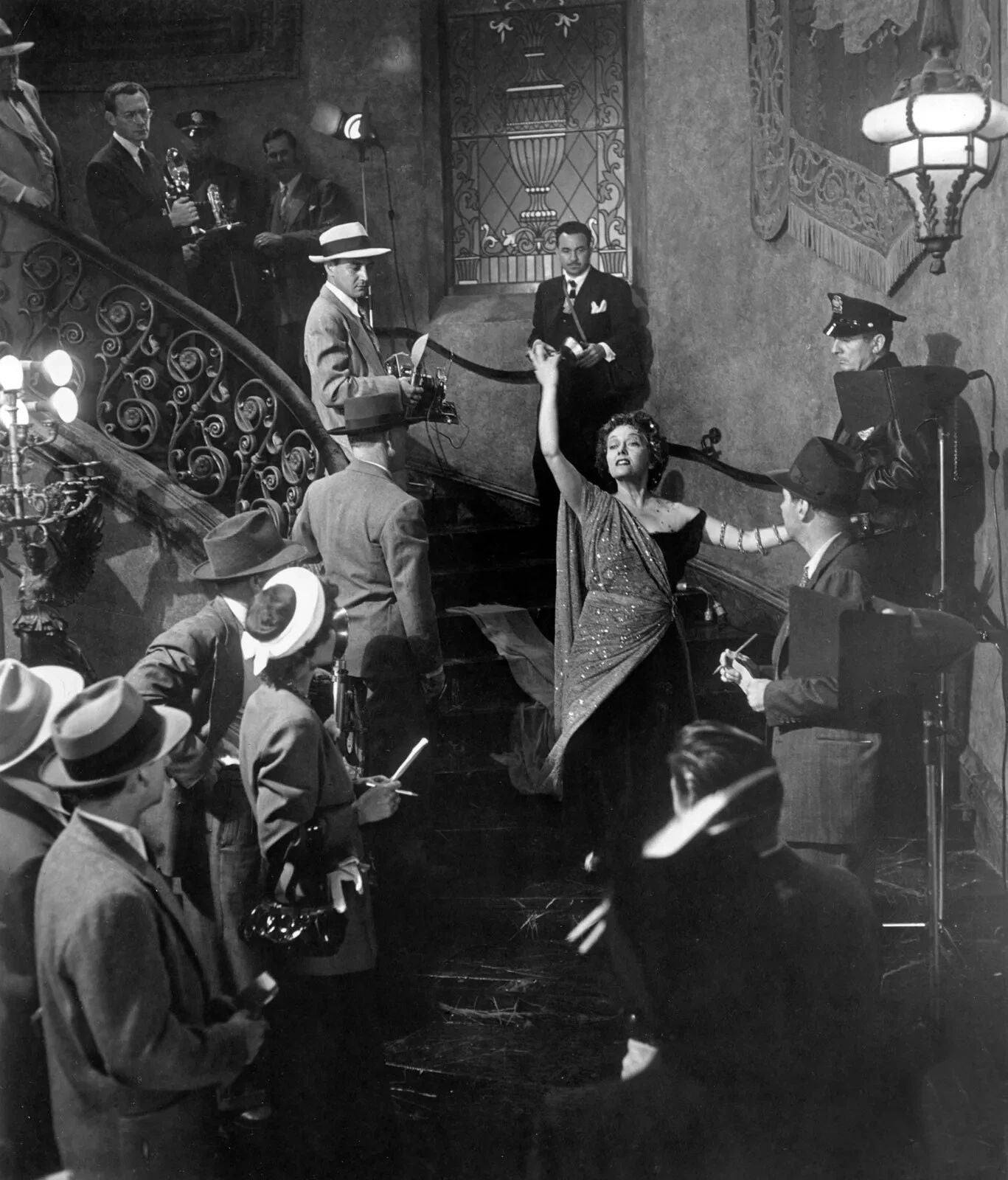 Actress Gloria Swanson In Sunset Boulevard Movie Picture Keychain Print