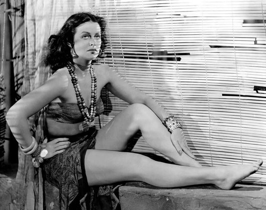 Actress Hedy Lamarr In 1942 Movie White Cargo Retro Vintage Picture Keychain