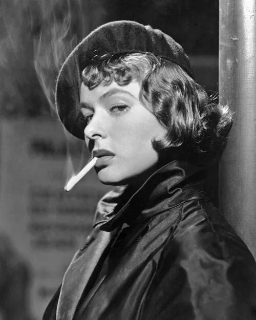 Actress Ingrid Bergman Smoking A Cigarette Glossy Magnet Arch Of Triumph
