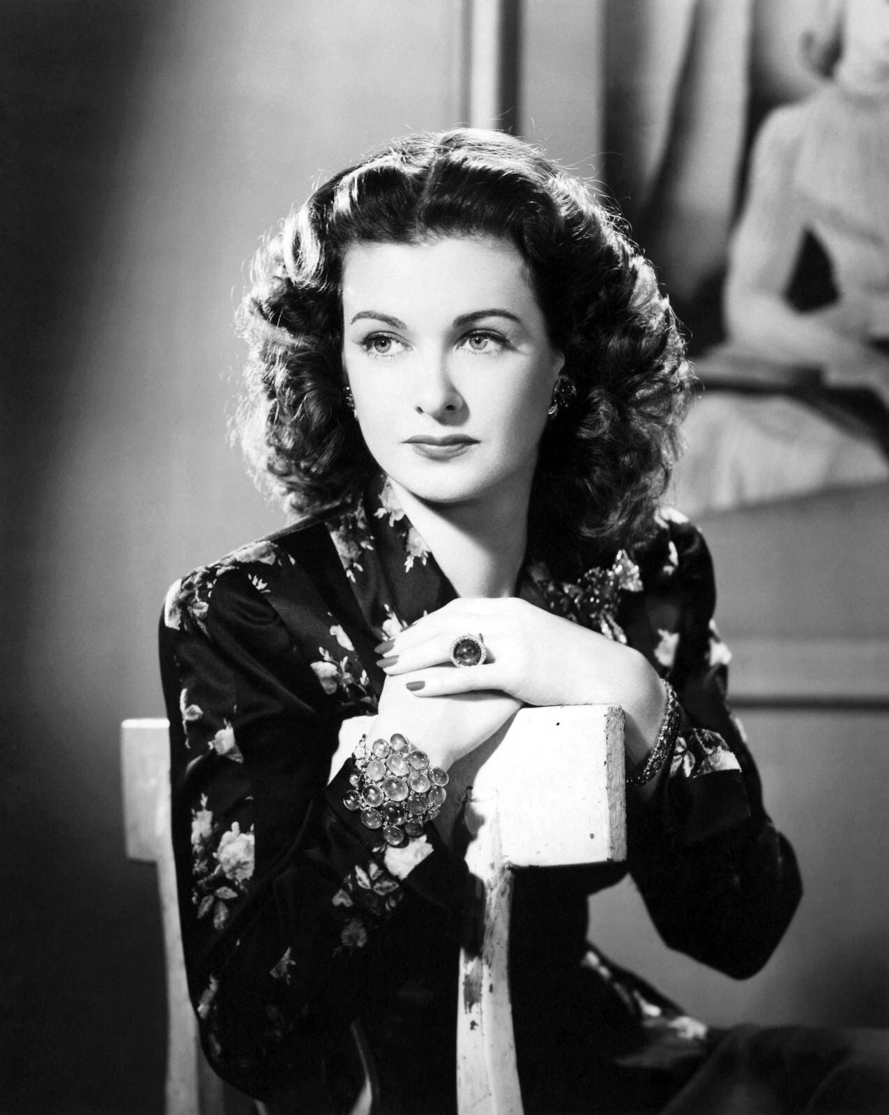 Actress Joan Bennett In Woman In The Window Movie Picture Keychain Print