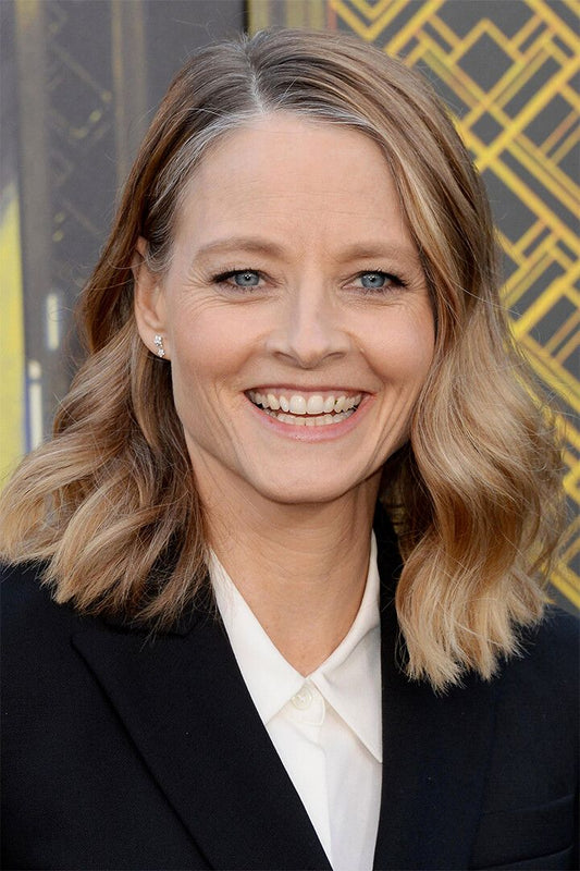 Actress Jodie Foster Producer Painting Print Jigsaw Puzzle