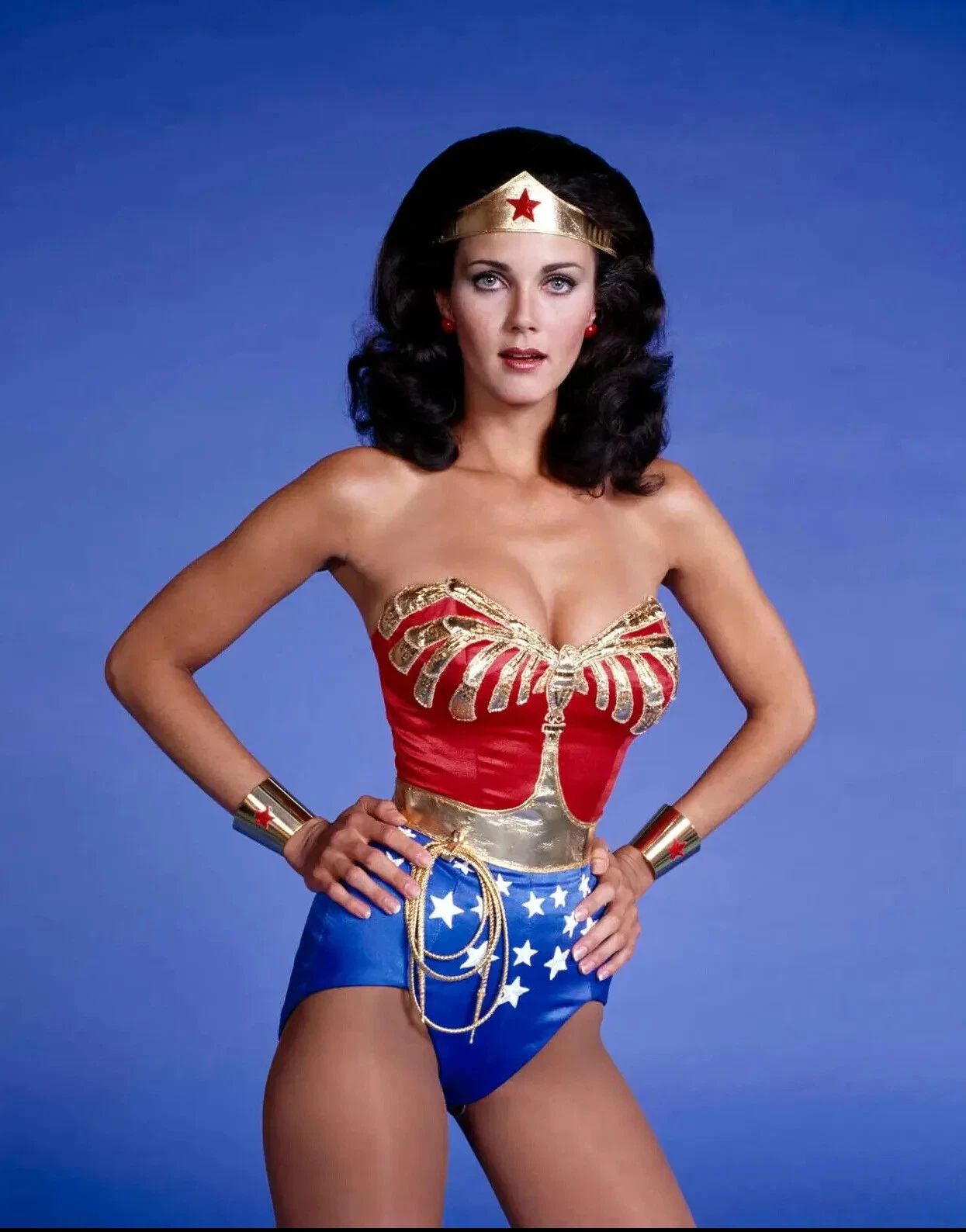 Actress Lynda Carter As Wonder Woman Publicity Picture Keychain Print