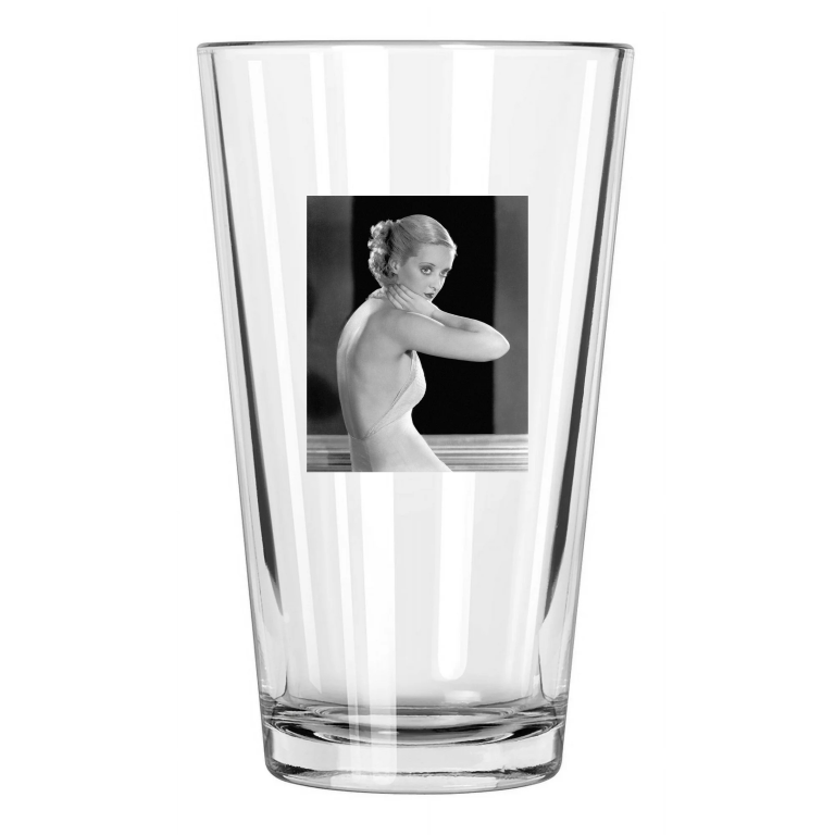 Actress Model Bette Davis Photo Celebrity Hollywood Pint Beer Drinking Glass