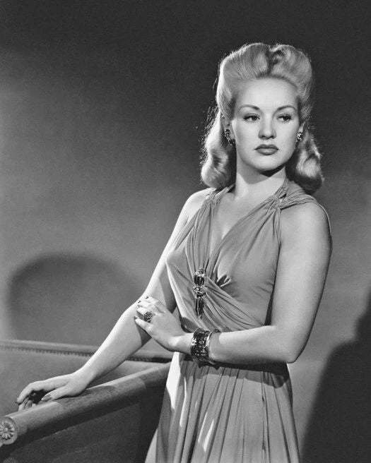Actress Model Betty Grable Glossy Keychain Hollywood Celebrity Keychain