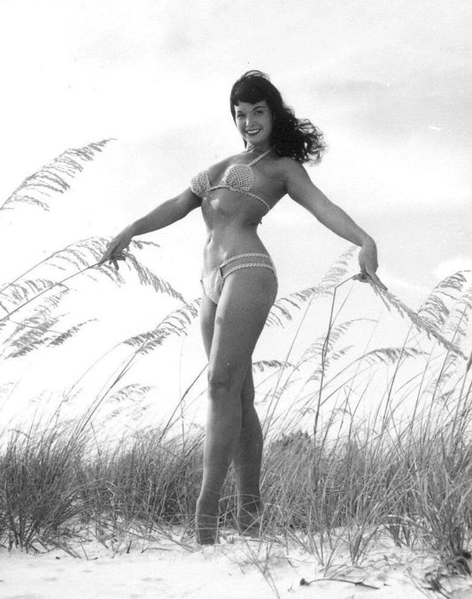 Actress Model Bettie Page Queen Of The Pin Up Picture Keychain Print