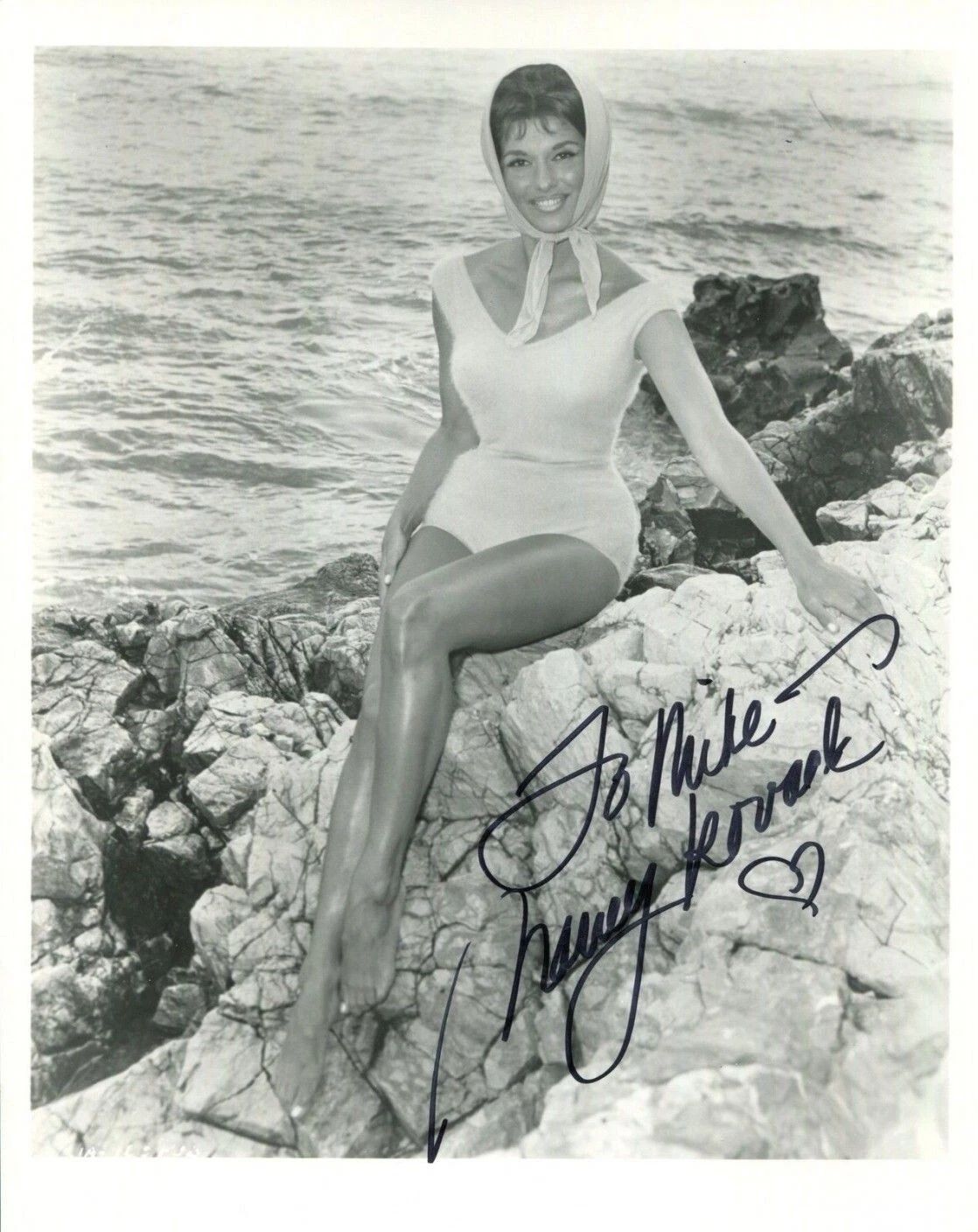 Actress Nancy Kovack Reprint Autograph Picture Keychain 6X8