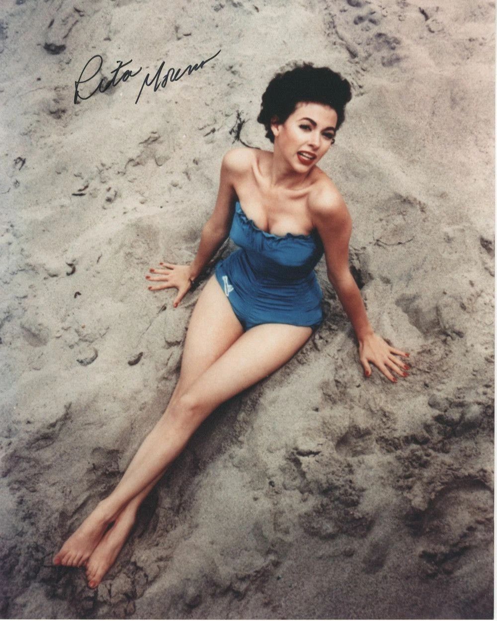 Actress Rita Moreno Facsimile Autograph Reprint Pin Up Picture Photo 8 X 10