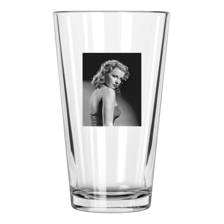 Actress Singer Ann Sheridan Photo Model Hollywood Pint Beer Drinking Glass