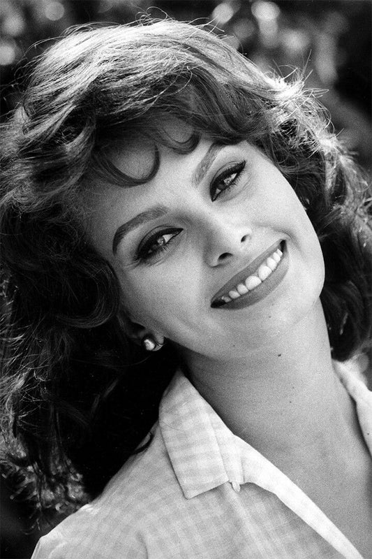 Actress Sophia Loren Award Winner Painting Print Jigsaw Puzzle