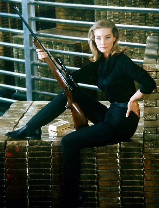 Actress Tania Mallet Bond Girl Movie Goldfinger Picture Keychain