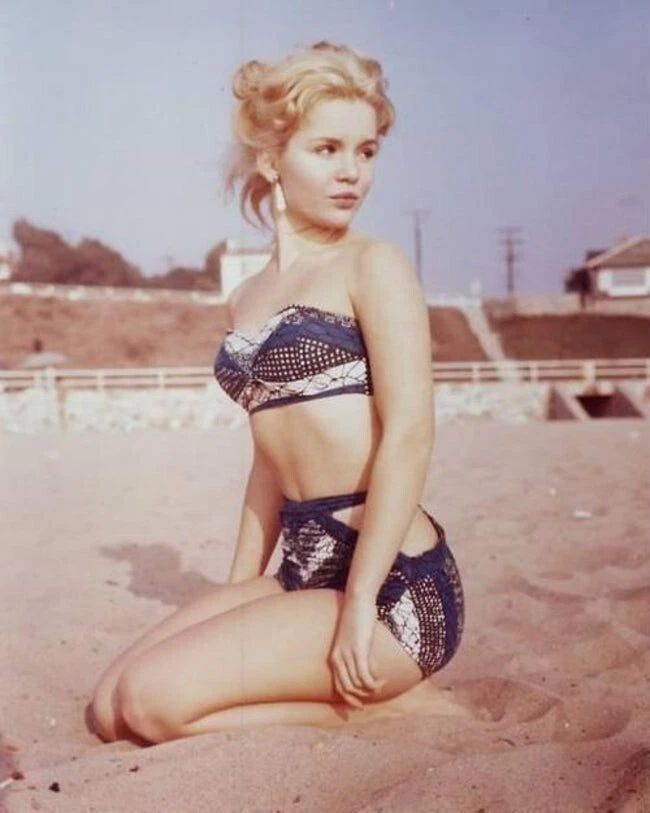 Actress Tuesday Weld Classic Pin Up Swimsuit Picture Publicity Keychain Print