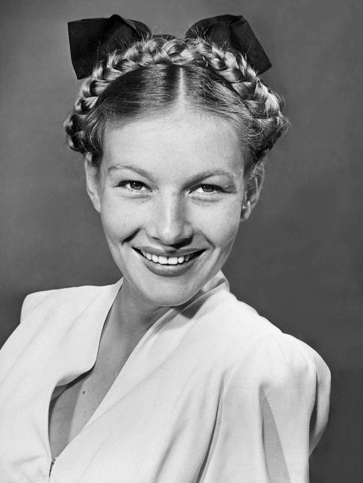 Actress Veronica Lake Milk Maid Braids Publicity Picture Keychain