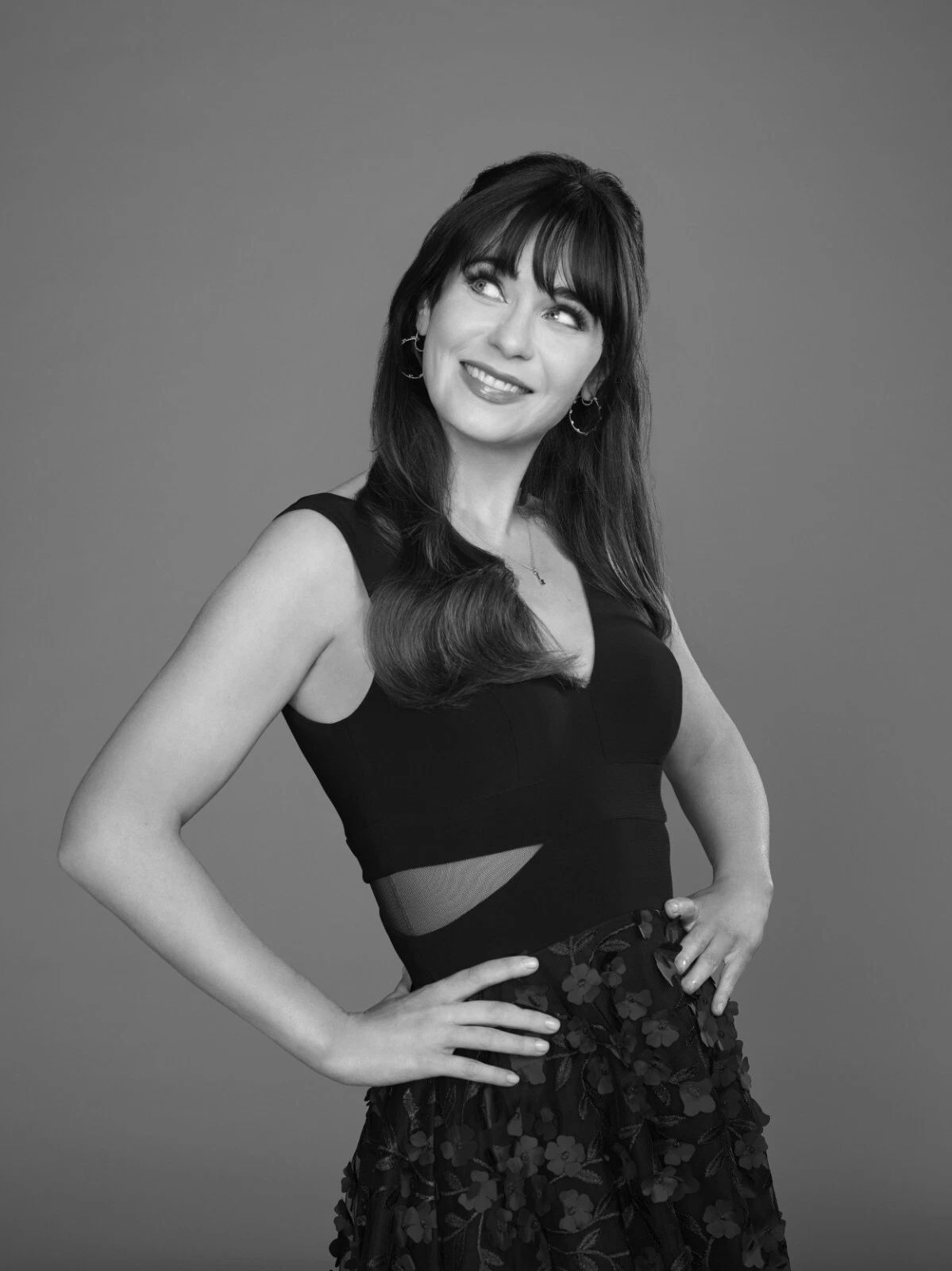 Actress Zoey Deschanel Publicity Portrait Picture Keychain Image Print