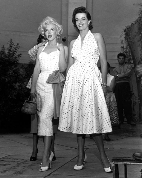 Actresses Marilyn Monroe And Jane Russell Magnet At Chinese Theater Print