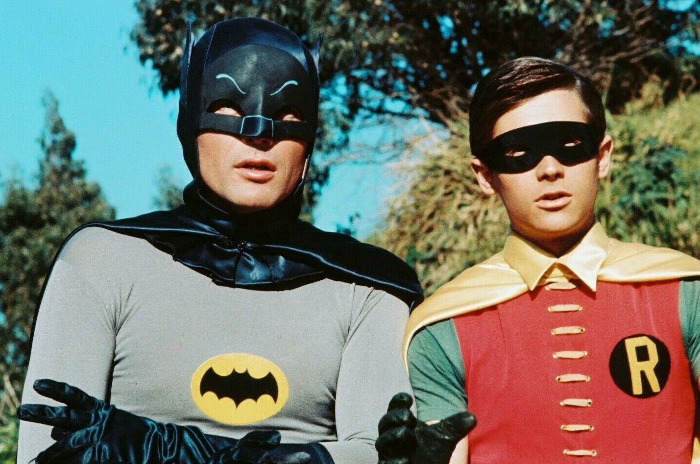 Adam West Burt Ward Batman And Robin Keychain Picture Keychain Classic Tv Show