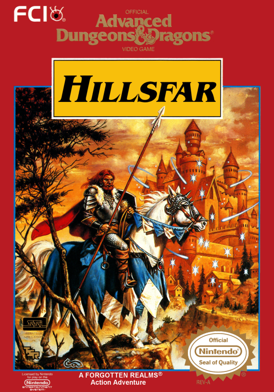 Advanced D&D Hillsfar (Usa) Nes Print Poster