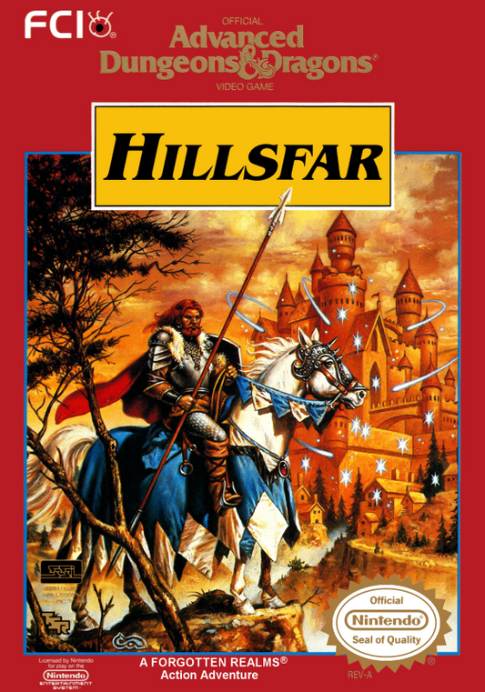 Advanced D&D Hillsfar (Usa) Nes Print Poster