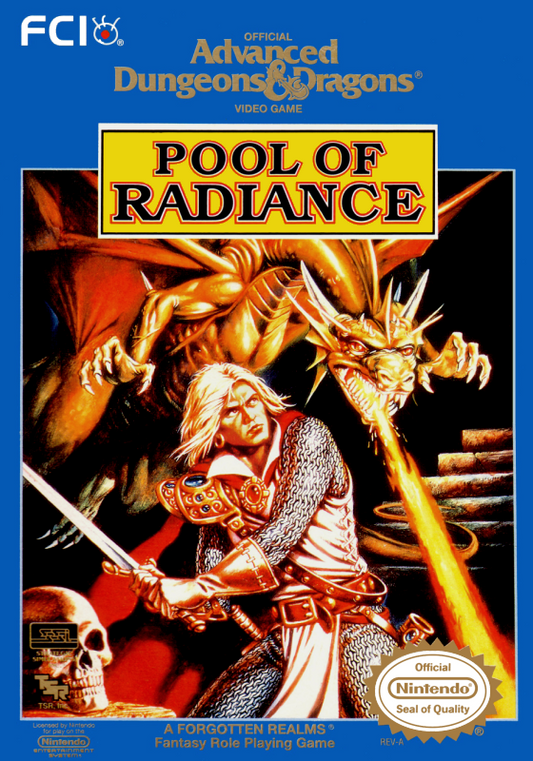 Advanced D&D Pool Of Radiance (Usa) Nes Print Poster