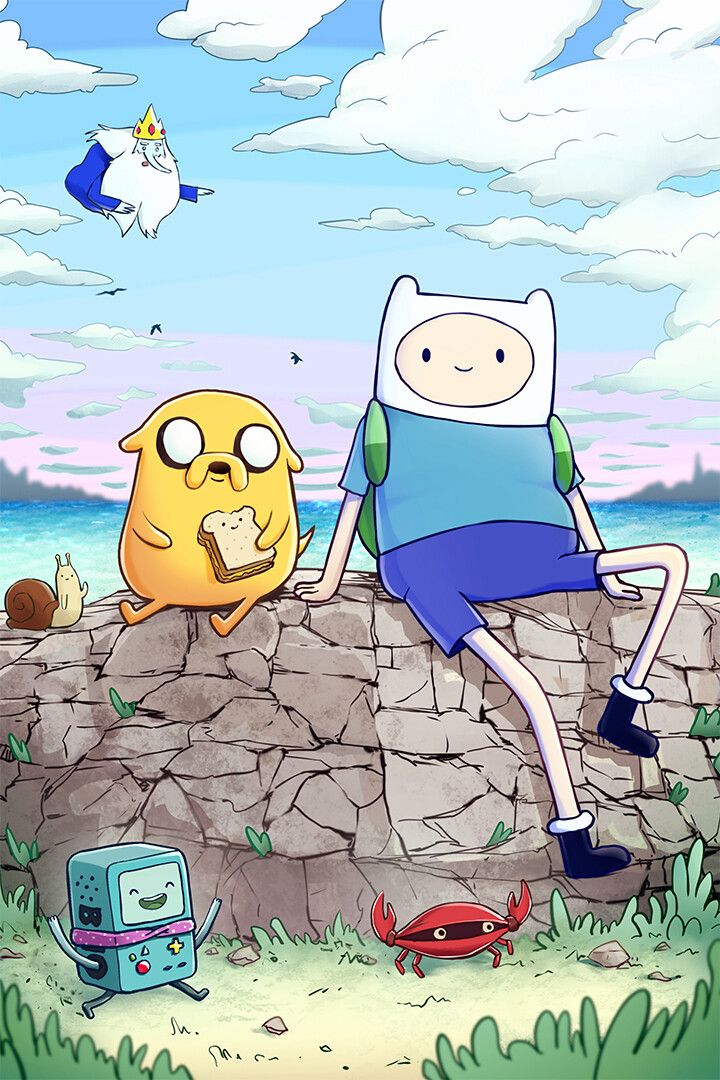 Adventure Time Finn Bmo Bubblegum Art Print Decor Poster