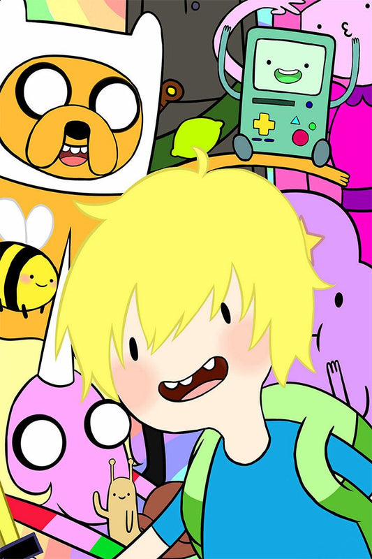 Adventure Time On A Boat Finn Jake Bmo Princess Art Print Decor Jigsaw Puzzle