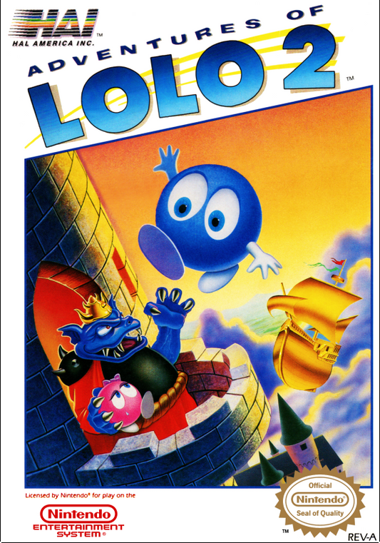 Adventures Of Lolo 2 (Usa) (Bordered For Nes Classic Use) Nes Print Poster