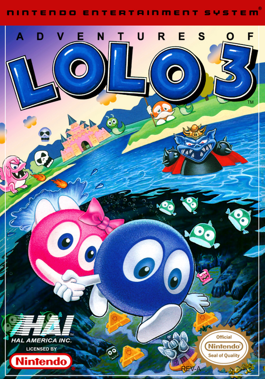 Adventures Of Lolo 3 (Usa) Nes Print Poster
