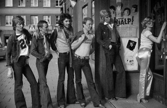 Advertisement For Jeans & Satin Slacks Sweden 1976 Picture Magnet