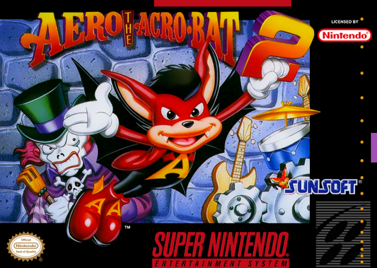 Aero The Acrobat 2 (Usa) Snes Print Poster