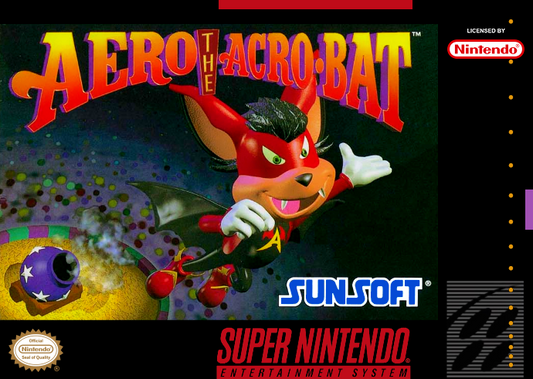 Aero The Acrobat (Usa) Snes Print Poster