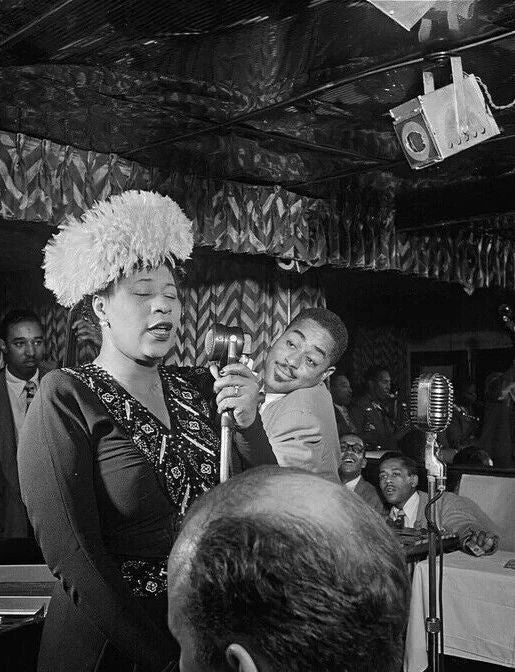 African American Jazz Singer 1947 Ella Fitzgerald Classic Picture Keychain