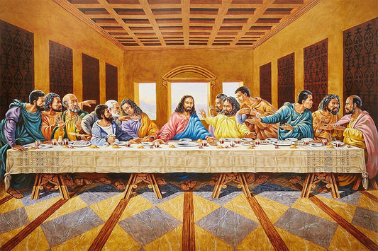 African American The Last Supper Oil Painting Jigsaw Puzzle
