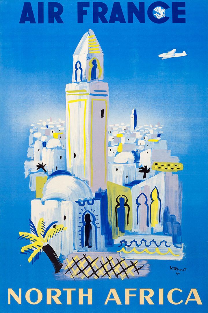 Air France North Africa Vintage Airline Travel Jigsaw Puzzle