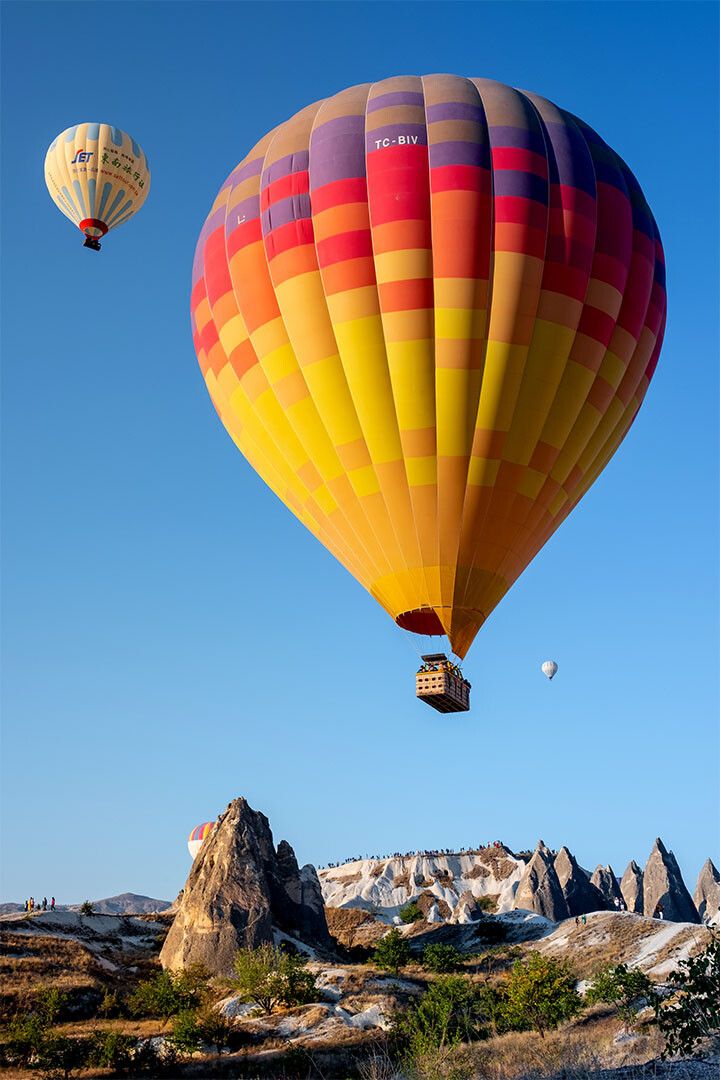 Aircraft Colorful Hot Air Balloon Flying Print Wall Home Decor Jigsaw Puzzle