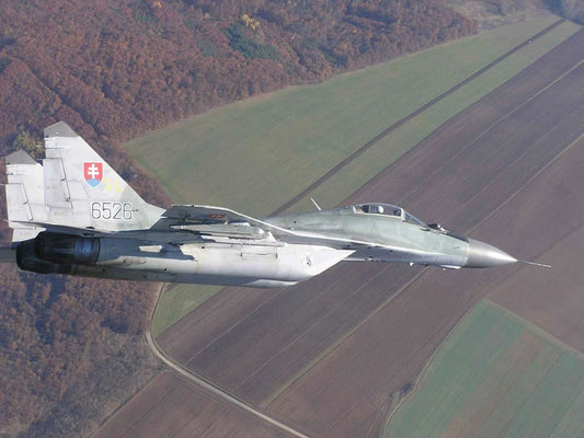 Aircraft Fighter Jet Mig 29 Fulcrum 8 Military Plane Picture Keychain 5 X 7
