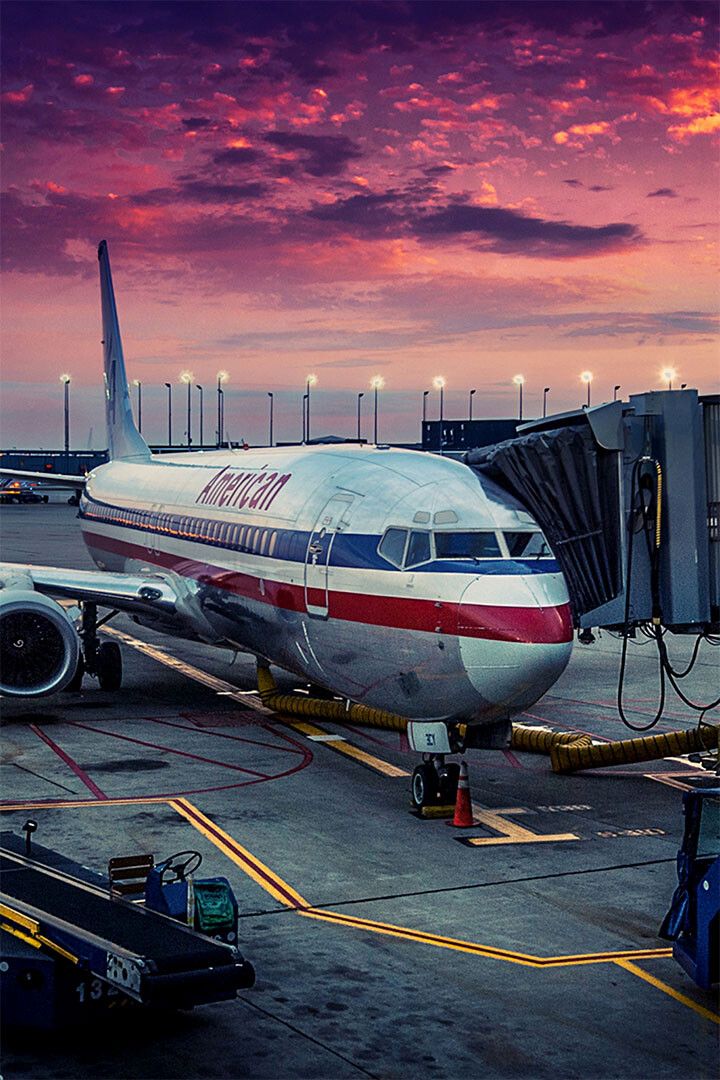 Airplane Airlines Boeing 767 Jet Transport Print Jigsaw Puzzle