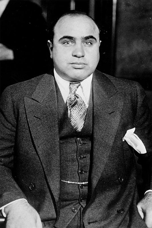 Al Capone Movie Actor Gangsters Godfather Painting Jigsaw Puzzle