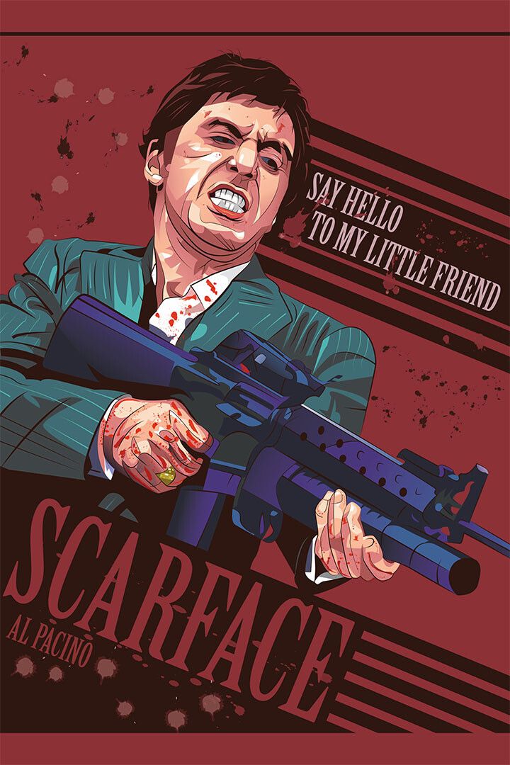 Al Pacino Scarface Classic Movie Crime Drama Jigsaw Puzzle