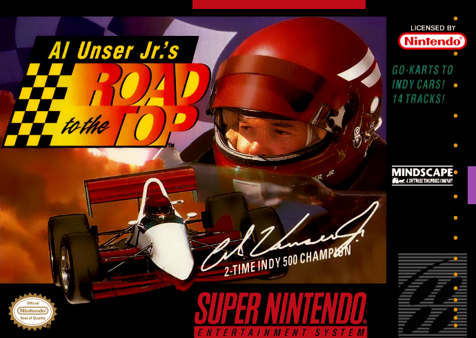 Al Unser Jr S Road To The Top (Usa) Snes Print Poster